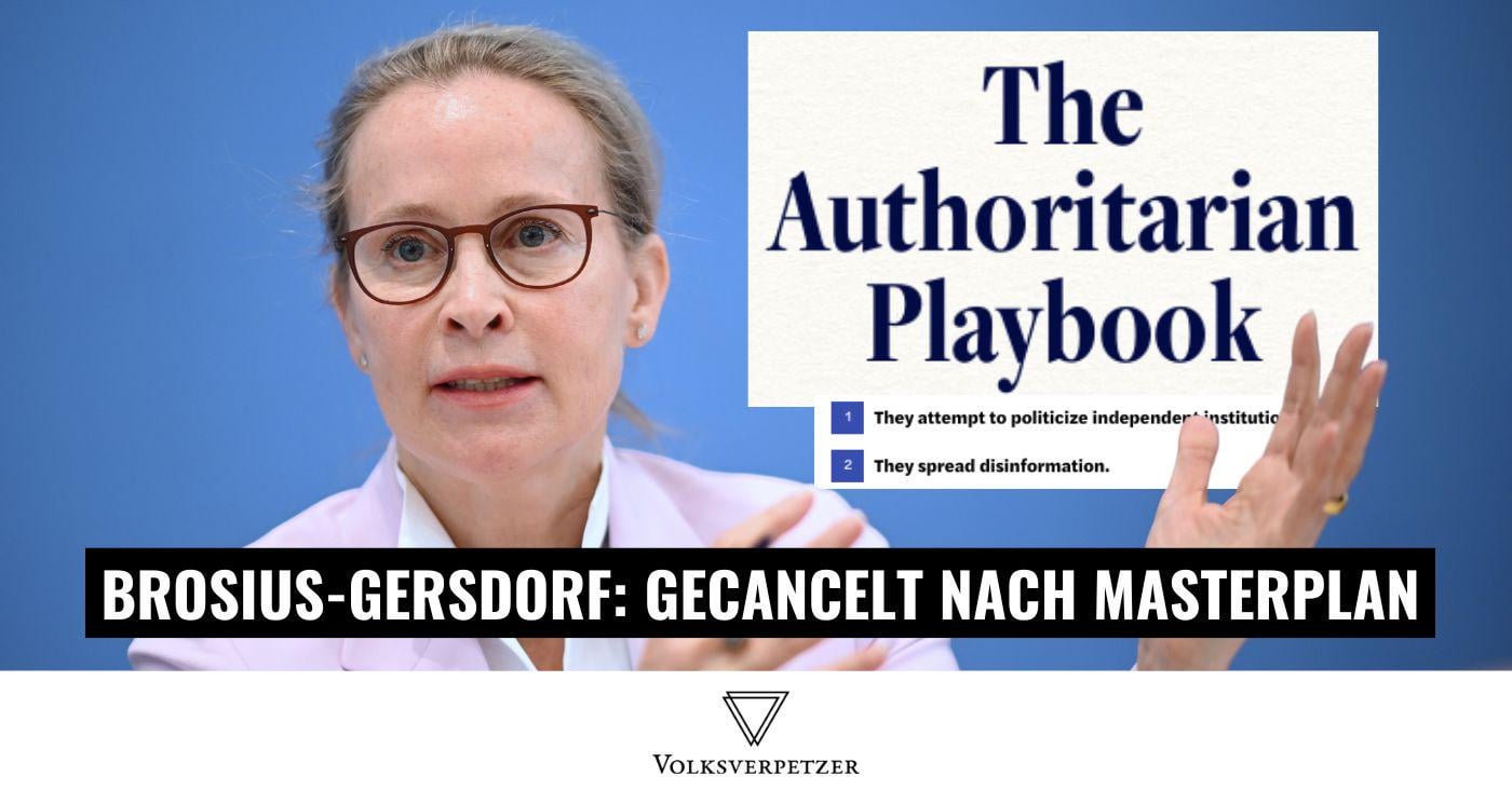 Der geheime rechte Masterplan hinter dem Brosius-Gersdorf-Canceling