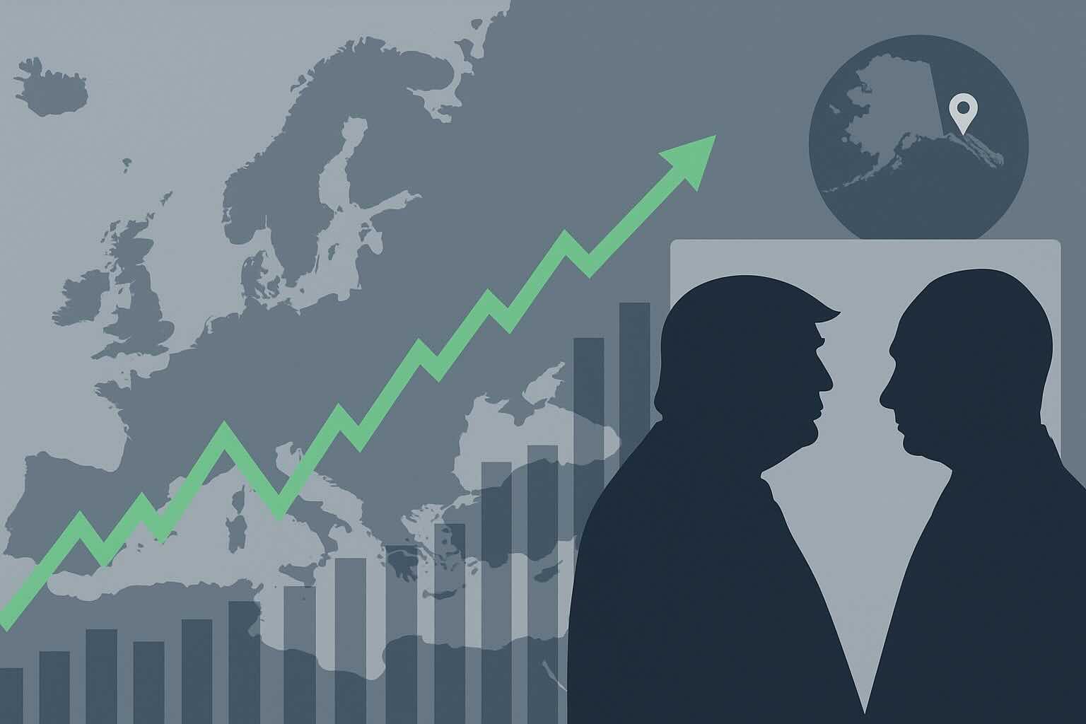 European shares approach five-month high as markets watch Trump–Putin talks