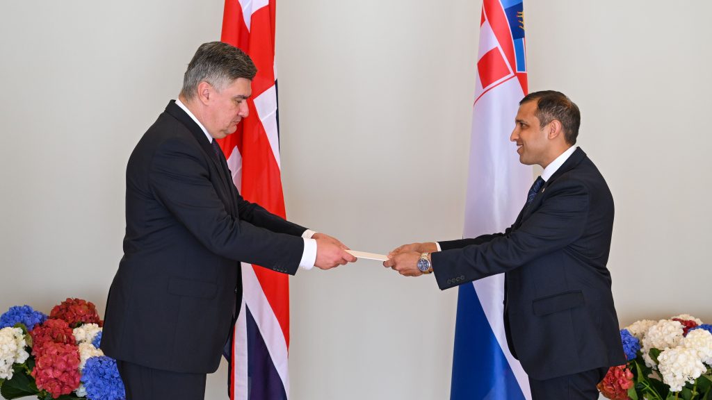 Javed Patel UK Ambassador to Croatia