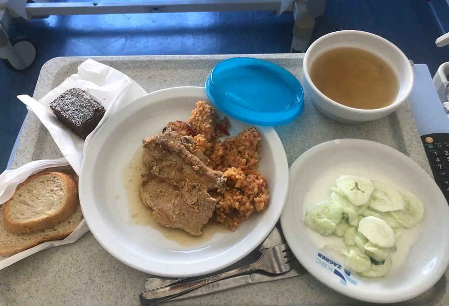 Croatian hospital food