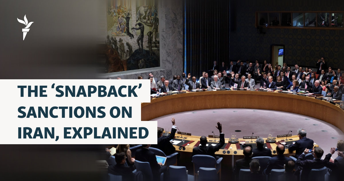 As Deadline Looms, What Are 'Snapback' Sanctions On Iran?