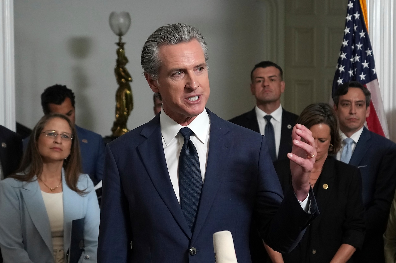 Newsom reveals joke ‘unhinged’ Trump made before sending troops to anti-ICE protests in L.A.