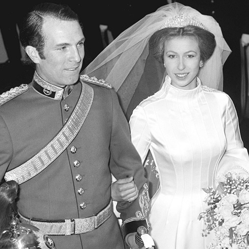 Princess Anne wore Queen Mary’s Fringe Tiara before Princess Beatrice wore it on her wedding day. 