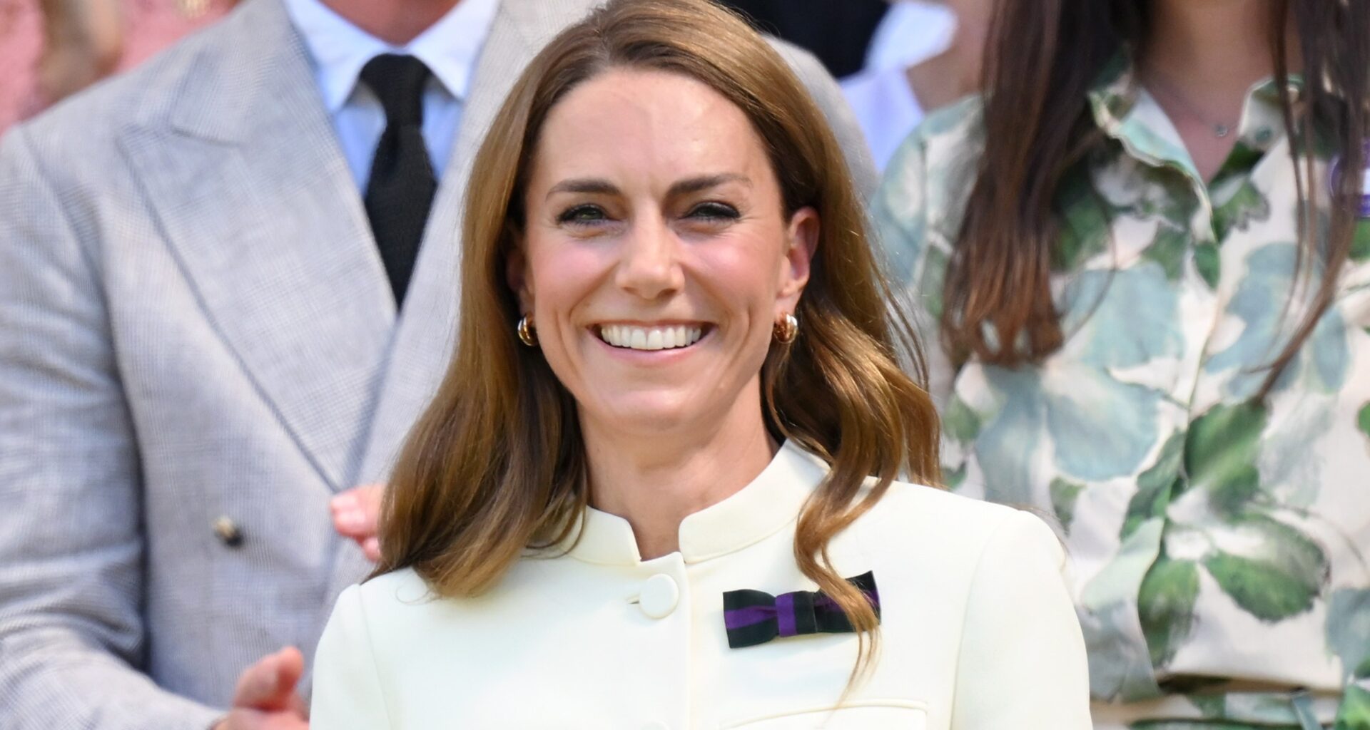 Catherine, Princess of Wales attends day thirteen of the Wimbledon Tennis Championships at the All England Lawn Tennis and Croquet Club at All England Lawn Tennis and Croquet Club on July 12, 2025