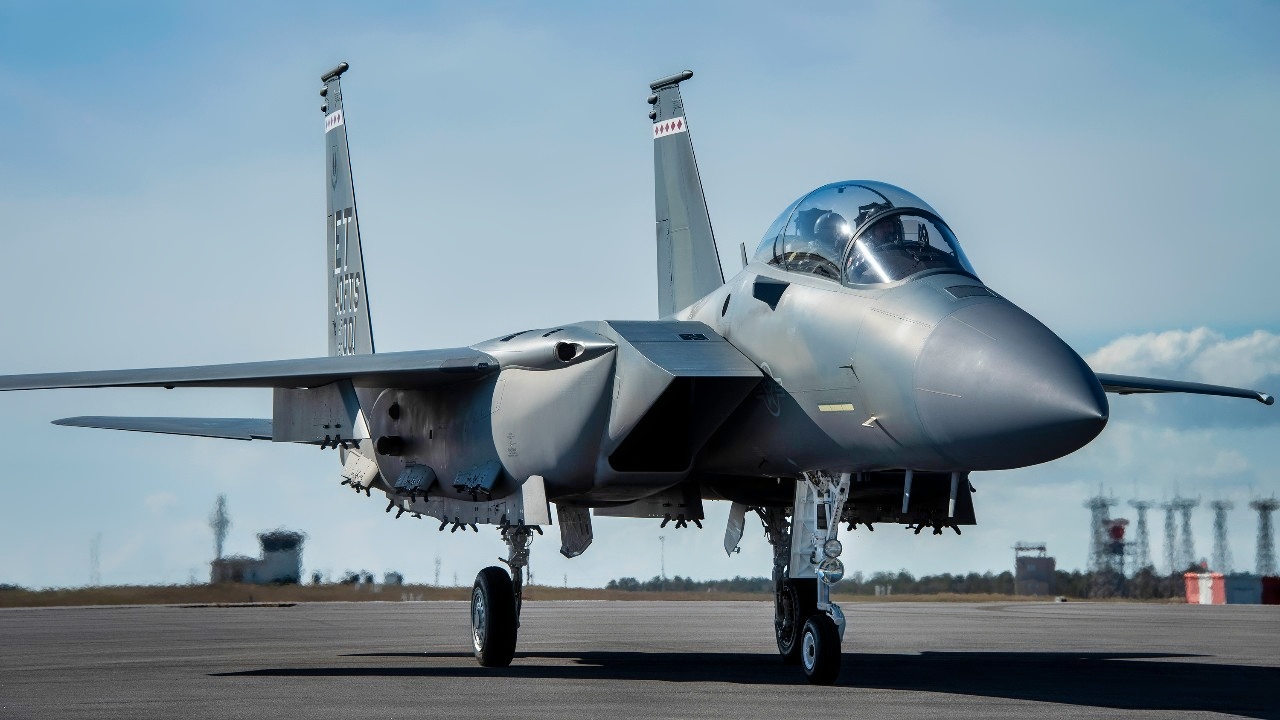 The F-15EX, the Air Force’s newest fighter aircraft, arrives to Eglin Air Force Base, Florida March 11. The aircraft will be the first Air Force aircraft to be tested and fielded from beginning to end through combined developmental and operational tests. The 40th Flight Test Squadron and the 85th Test and Evaluation Squadron personnel are responsible for testing the aircraft. (U.S. Air Force photo/Ilka Cole)