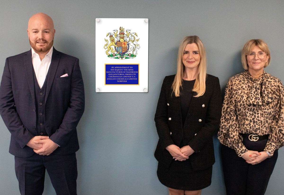 Fakenham cleaning supply company Chemanglia receives Royal Warrant from King Charles