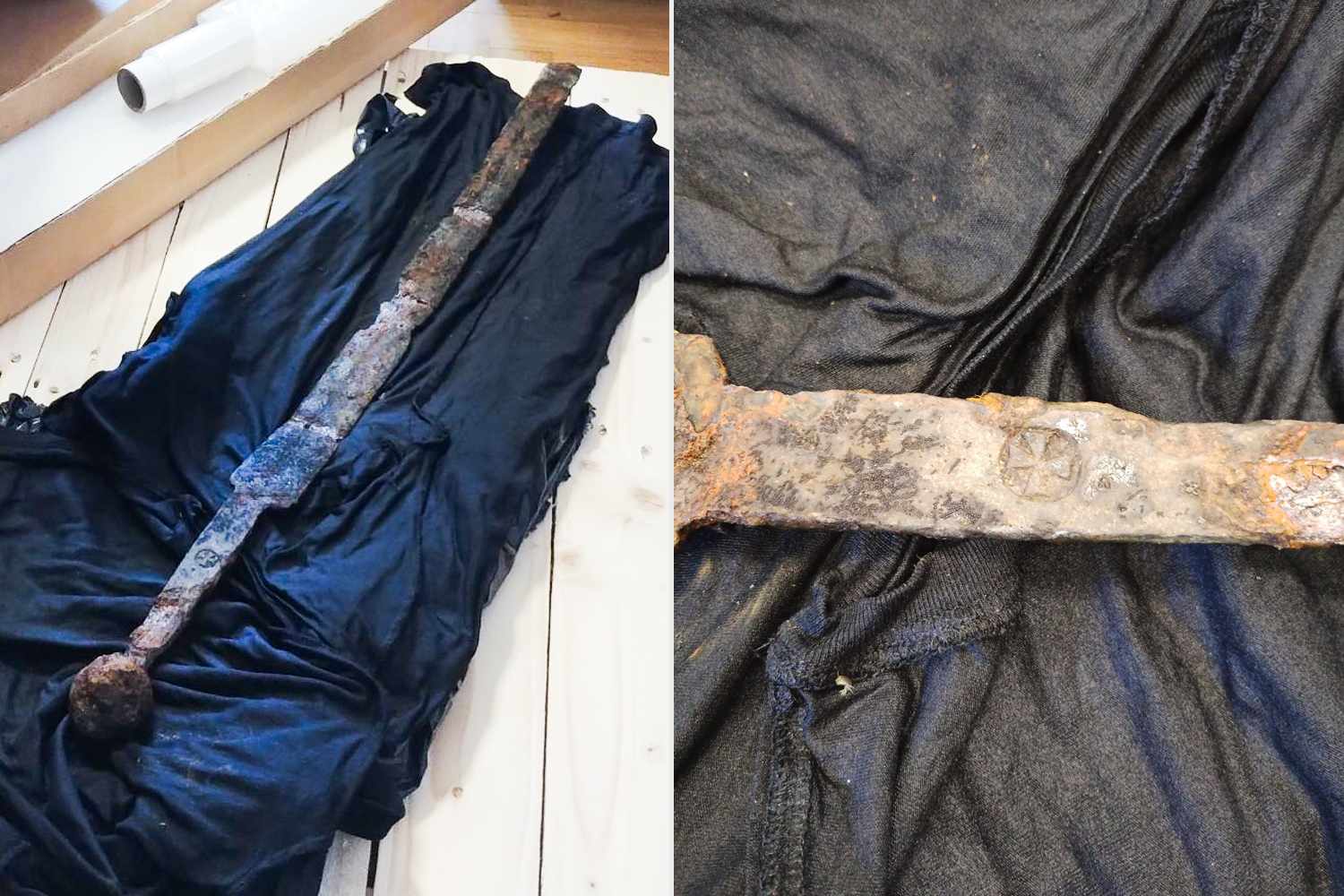 Fisherman Reels in 700-Year-Old Medievel Sword from River in Poland