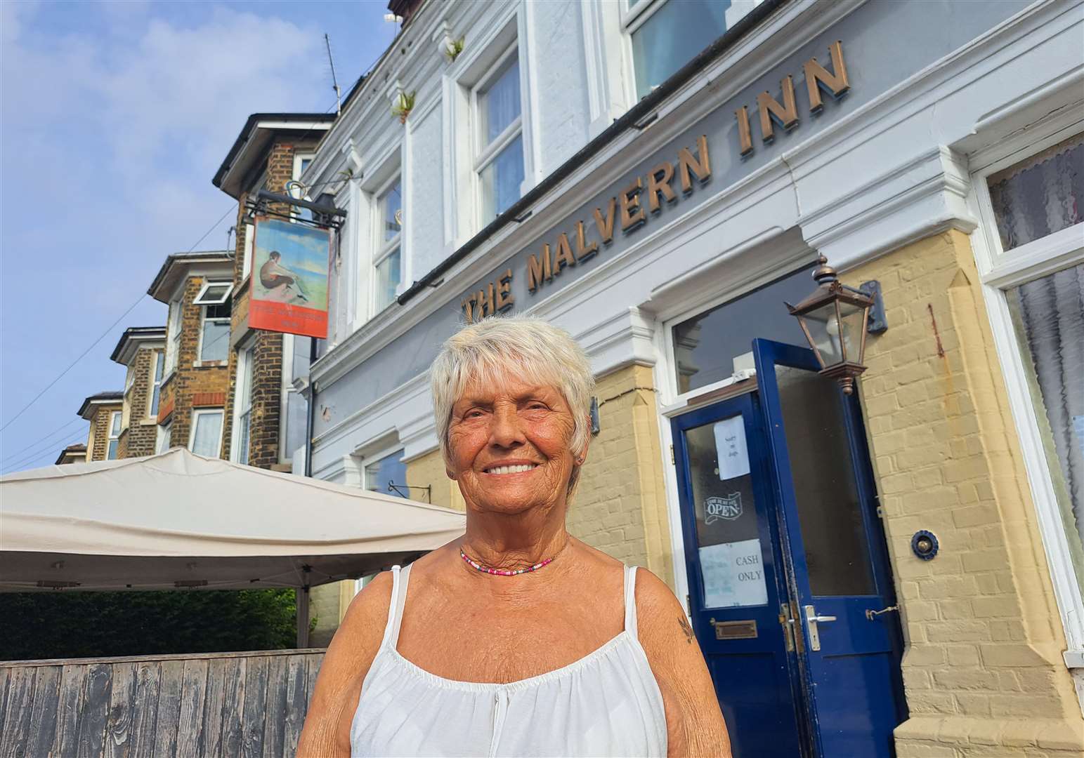Carol Morris, the landlady of The Malvern Inn in Dover, has put the pub on the market