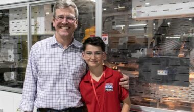 General Manager Mick McDaniel and Asher Freije