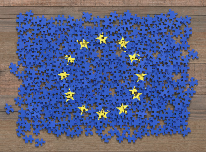 European Union Flag Puzzle EU flag puzzle