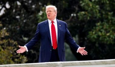 Trump takes surprise walk on White House roof, jokes he’ll install ‘missiles’ - National