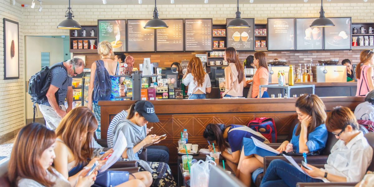 Starbucks asks customers in South Korea to stop bringing printers and desktop computers into stores as workers transform cafes into remote offices