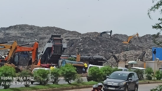 Gurugram's Bandhwari landfill has grown into a major environmental crisis, impacting nearby villages and upscale residential areas alike. (Parvesh Sharma)
