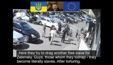 Ukraine, Odessa, 2025 Mass busification (forced recruitment). TCC beats up people