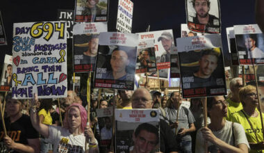 Thousands rally in Tel Aviv as War Cabinet set to meet on Gaza, regional tensions