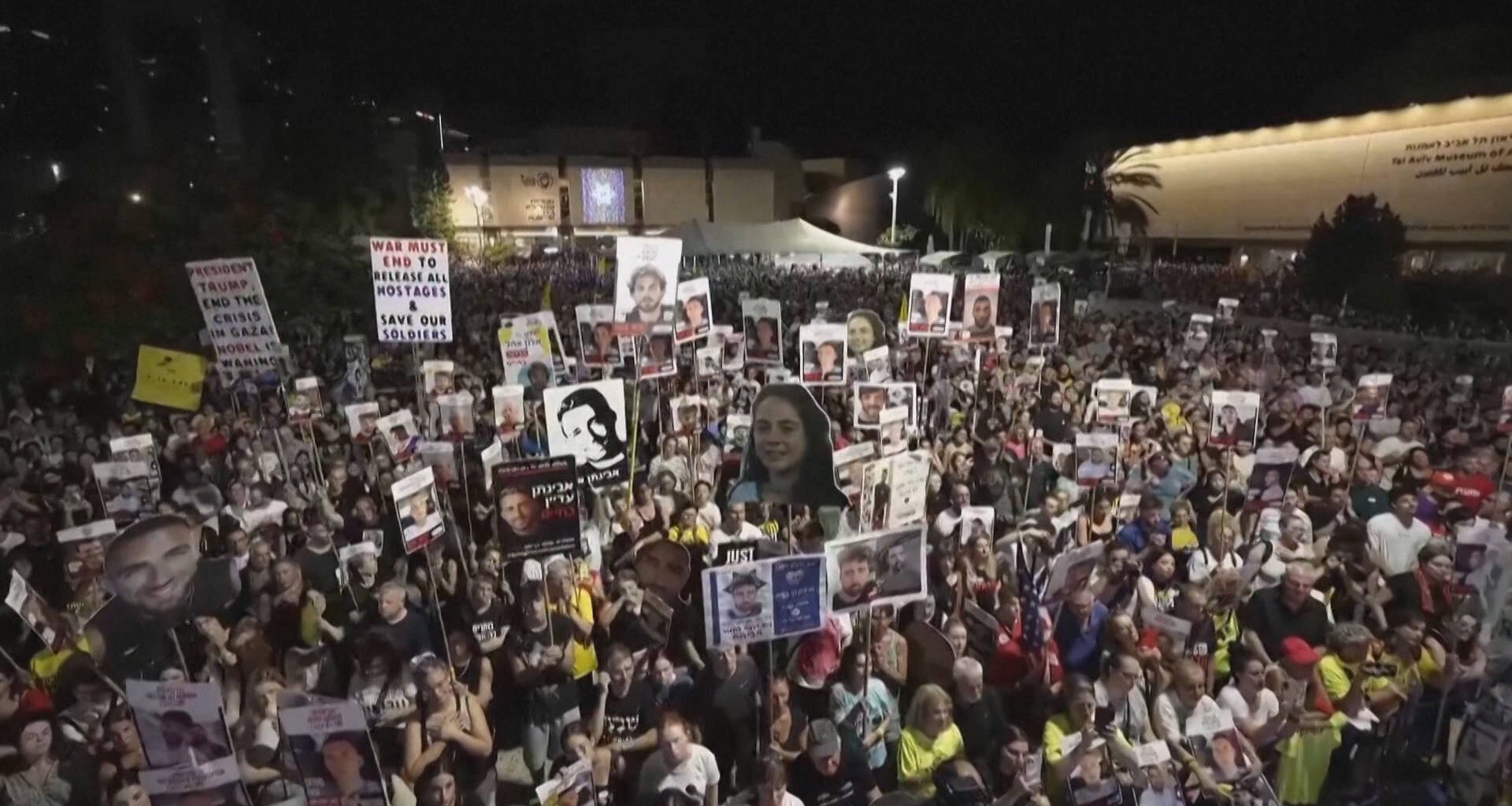 As Many As 100,000 People Rally in Tel Aviv to Oppose Netanyahu’s Plan to Escalate War in Gaza