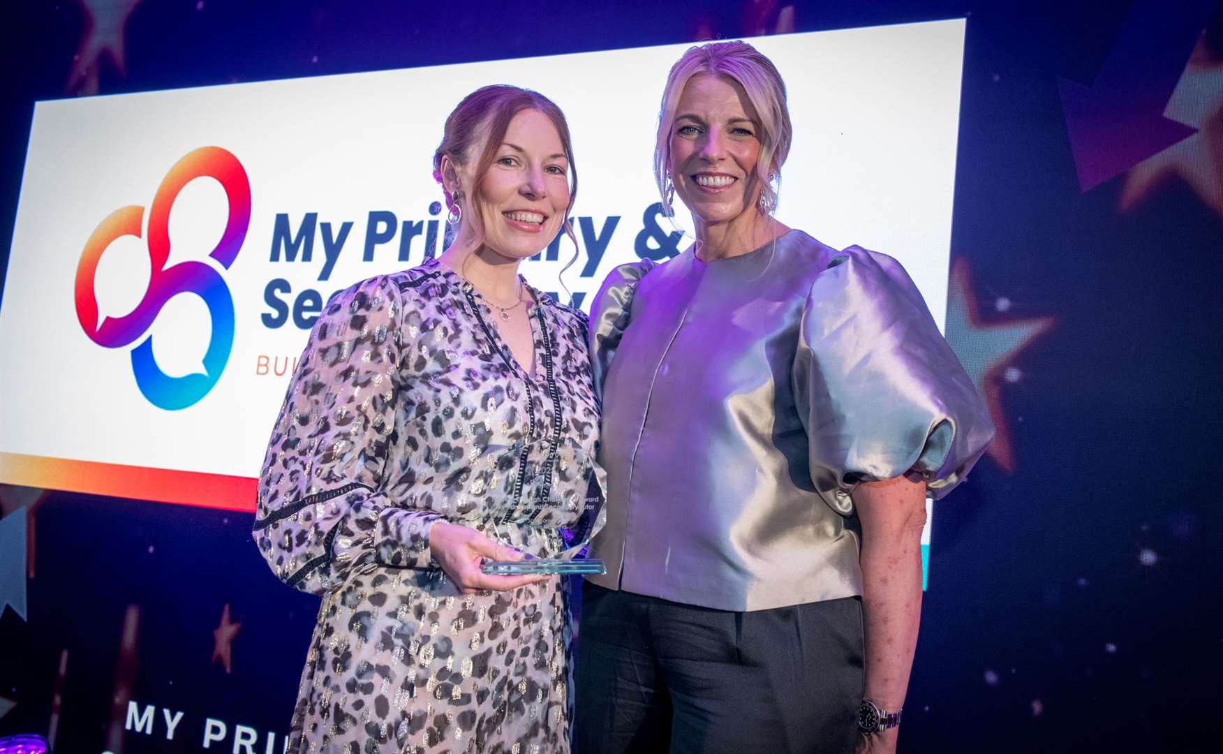 Karen Simpson of My Primary and Secondary Teacher won the thriving through challenges award. Picture: Callum Mackay.