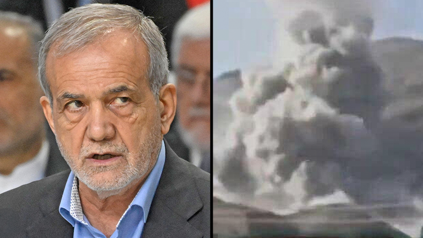Iranian President Masoud Pezeshkian; Israeli airstrike on Iran during June war 