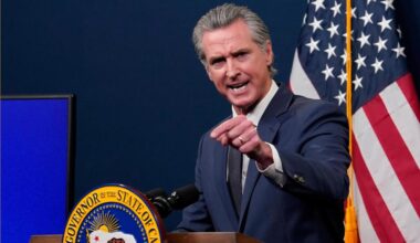 Newsom takes shot at White House ballroon plans, press secretary Leavitt