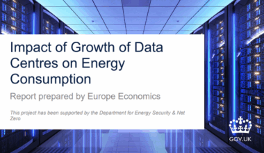 Impact of growth of data centres on energy consumption