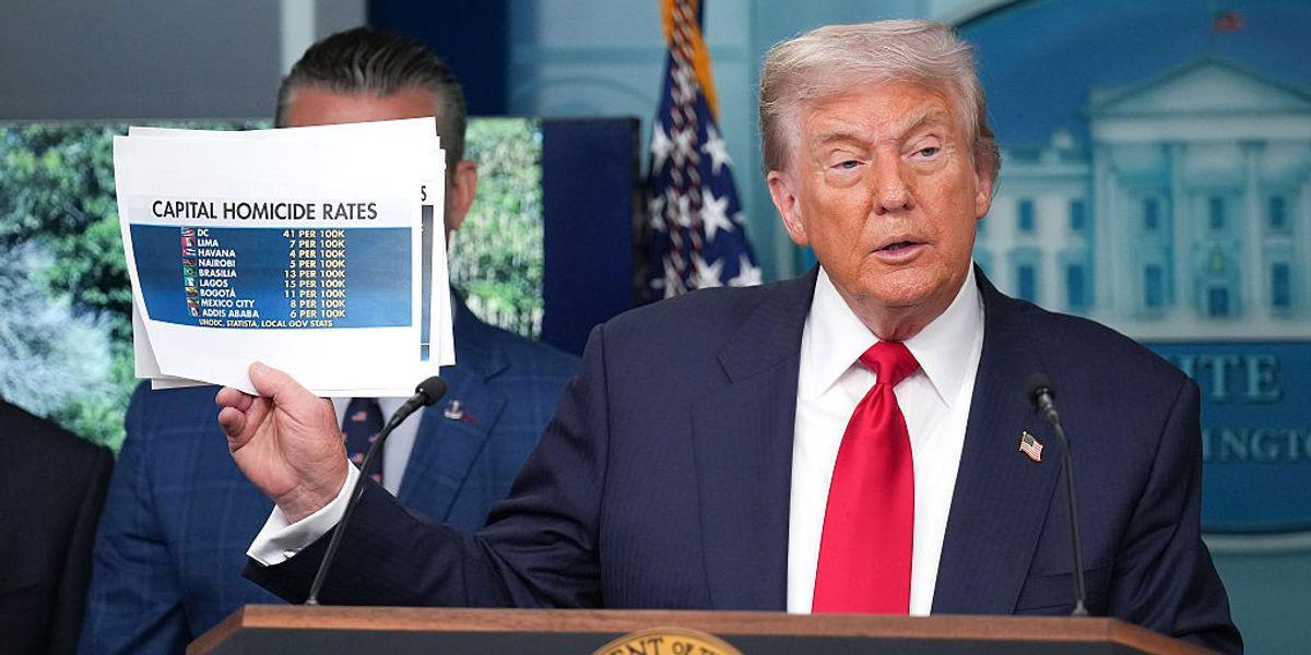 'Blatantly Lying': Crime Is Falling in Every Single City Trump Threatened With Federal Police Takeover