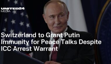 Switzerland to Grant Putin Immunity for Peace Talks Despite ICC Arrest Warrant