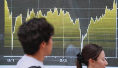 Asian shares trade mostly higher after stocks on Wall Street extend losses