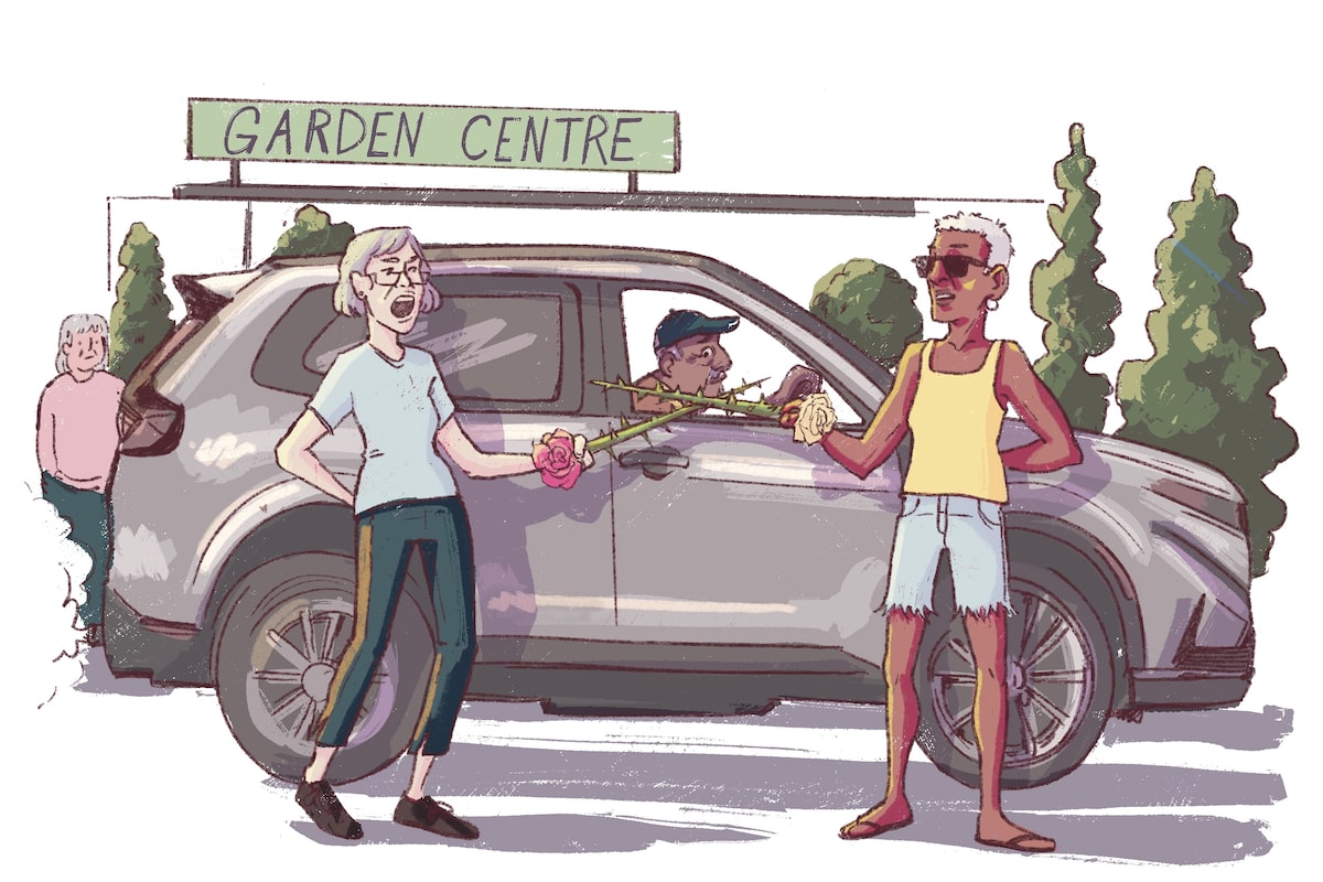 A trip to the garden centre turned into a war among the roses