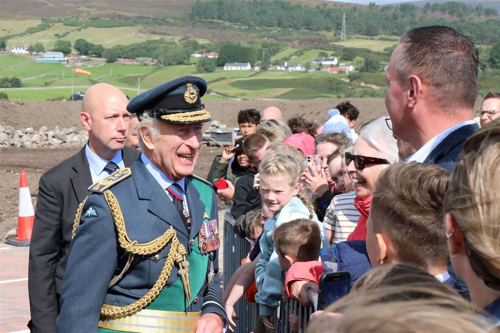 King Charles stopped to chat to members of the public. Picture: Peter Jolly