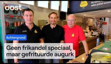 Na de zure matten met augurksmaak nu gefrituurde augurken in Zwolle