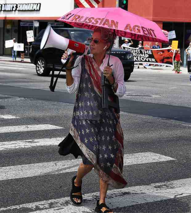 A Fight The Trump Takeover Rally had 200+ protesters show...