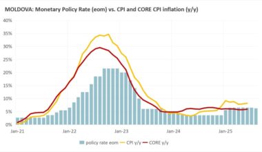 bne IntelliNews - Moldova cuts policy rate by 25 bp to 6.25% to support economic recovery
