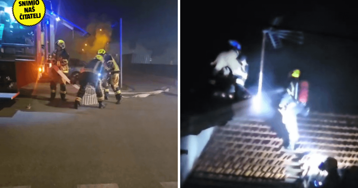 VIDEO Požar u Novom Zagrebu: Zapalila se kuća u kojoj su bili smješteni strani radnici