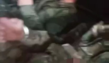 After a drinking session angered their commanders, several russian soldiers were sent in handcuffs to a cannon-fodder assault