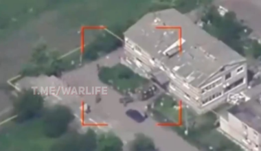 HIMARS GMLRS strike with M30A1 rocket on a concentration of Russian troops in the Sumy direction
