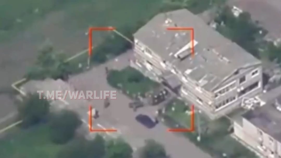 HIMARS GMLRS strike with M30A1 rocket on a concentration of Russian troops in the Sumy direction
