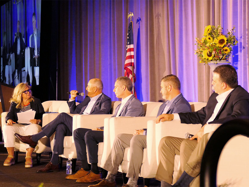 From left: NARUC President Tricia Pridemore; Corey Hessen, Homer City Redevelopment; Pablo Koziner, GE Vernova; Bryan Sullivan, Bekaert Corporation; Steve Tompkins, Osmose