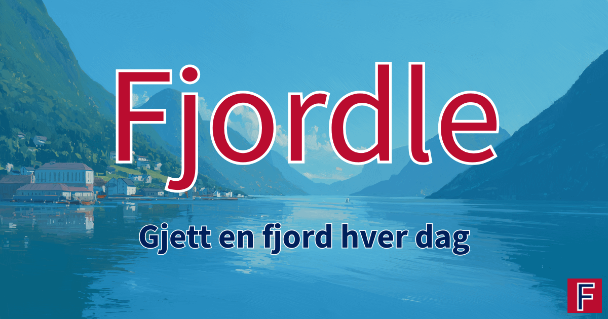 🇳🇴 Fjordle 2.0: Hints and satellite images 🏔️🌊