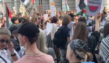 Huge pro Palestine demonstration in Warsaw