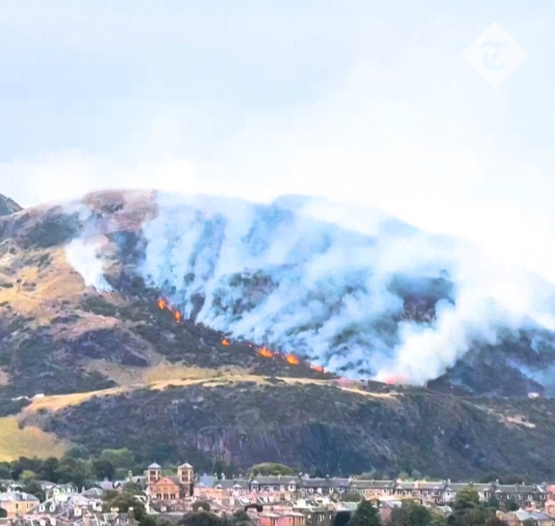 Wildfire breaks out at Arthur’s Seat