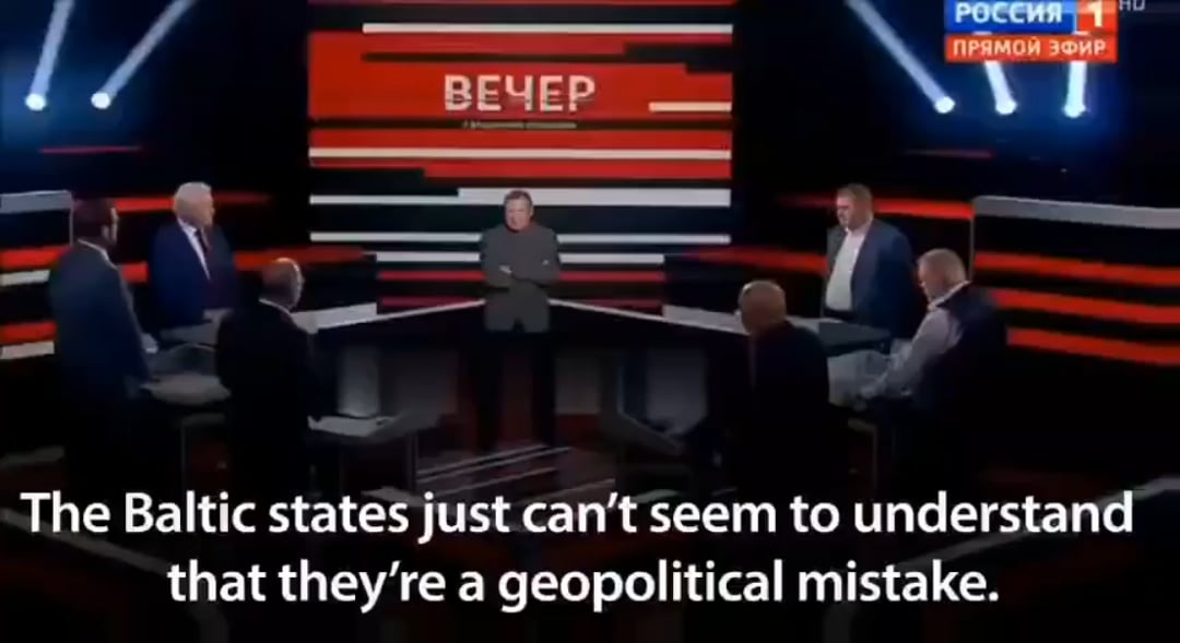 Now confident that they will be rewarded for 11 years of atrocities in Ukraine, the Putin regime begins preparing its population for the invasion of Latvia, Lithuania, and Estonia. Appeasement only continues to broaden russia's aims