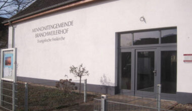 Mennonitische Brüdergemeinde and Mennonitengemeinde Branchweilerhof are meeting in the Branchweiler­hof building as they form one new congregation in Neustadt, Germany. — Mennonitengemeinde Branchweilerhof