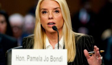 Pam Bondi accused of possible witness tampering with Ghislaine Maxwell's prison transfer