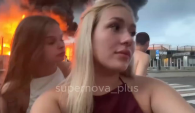Russians filmed the aftermath of falling debris situation... published 03.08.2025