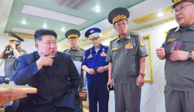 Kim Jong-un supervises test of anti-air missiles
