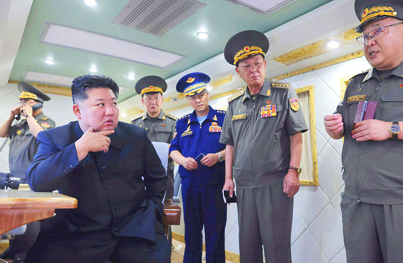 Kim Jong-un supervises test of anti-air missiles