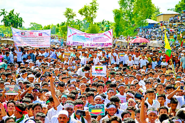 Rohingya refugees call for their safe return to Myanmar