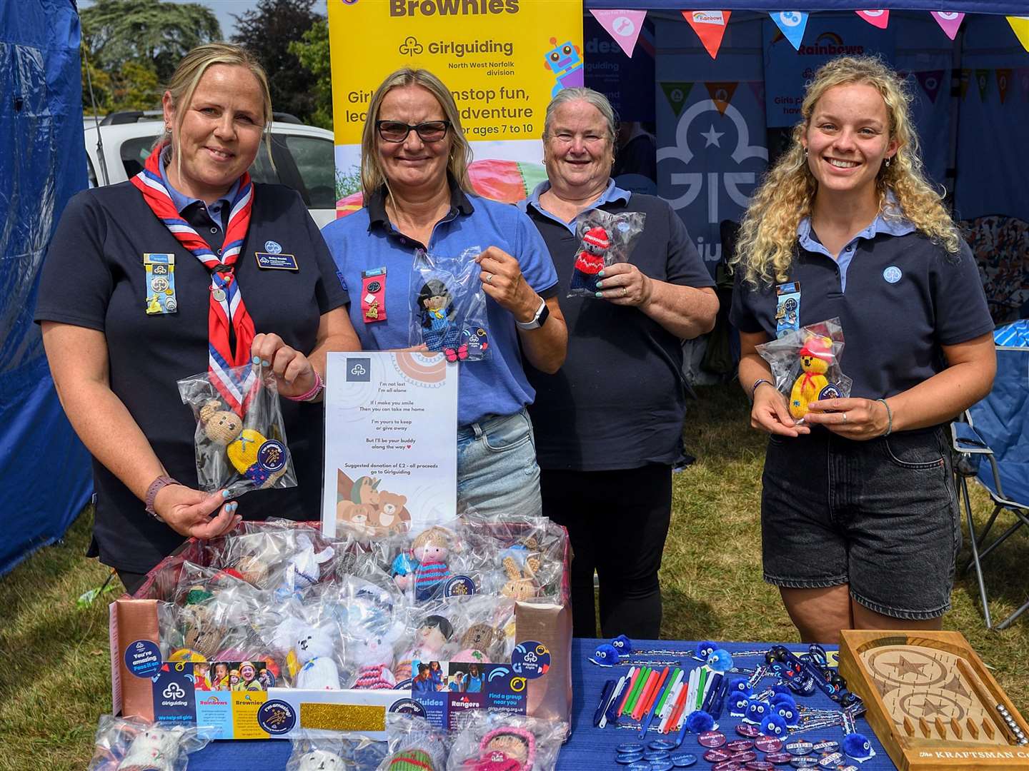 The Girlguiding group held its own stall at the Sandringham Flower Show