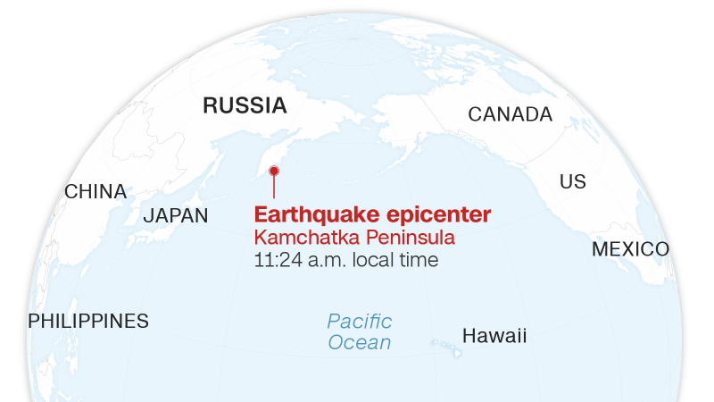 Mass hysteria in hawaii after Russian Earthquake
