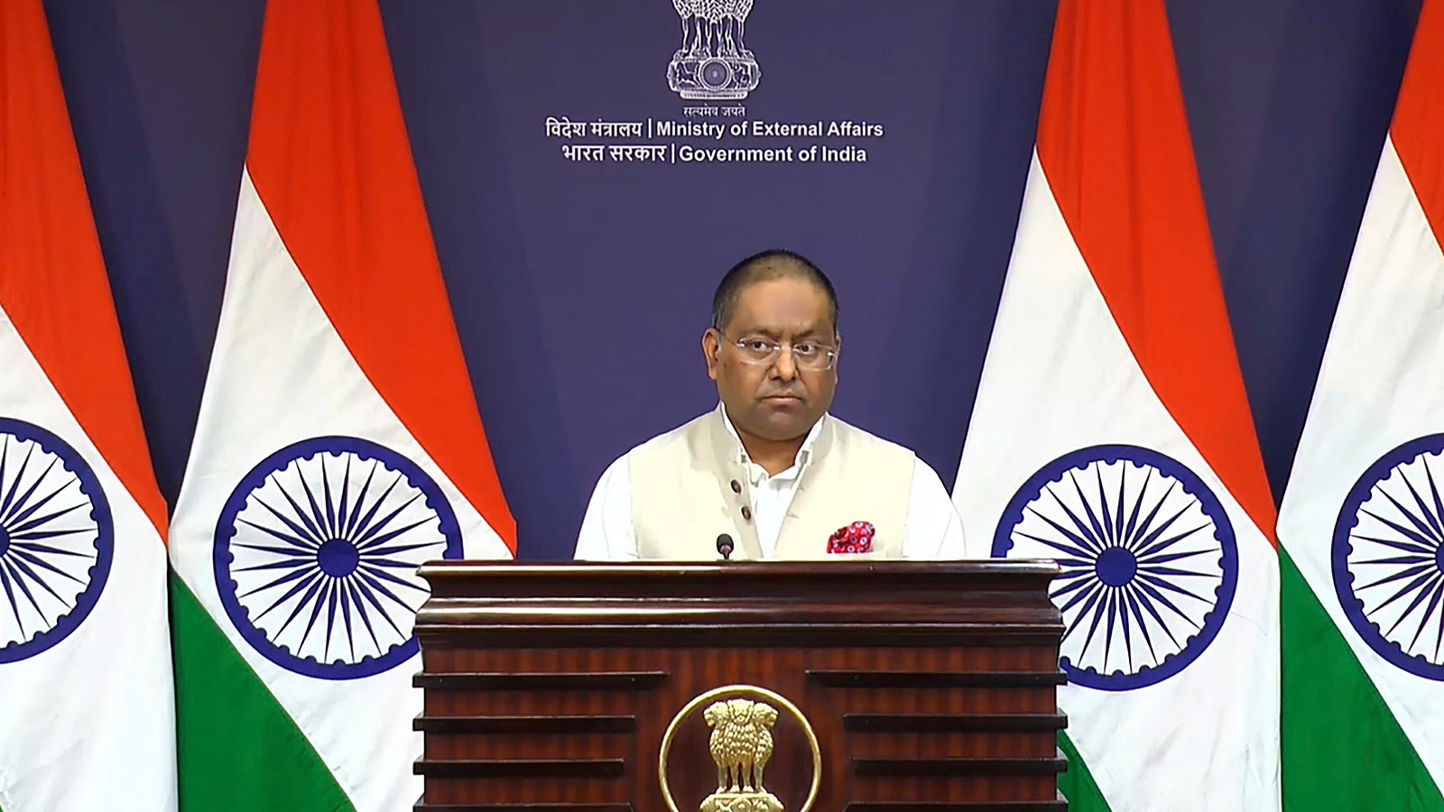 Pakistan Ministry of External Affairs spokesperson Randhir Jaiswal